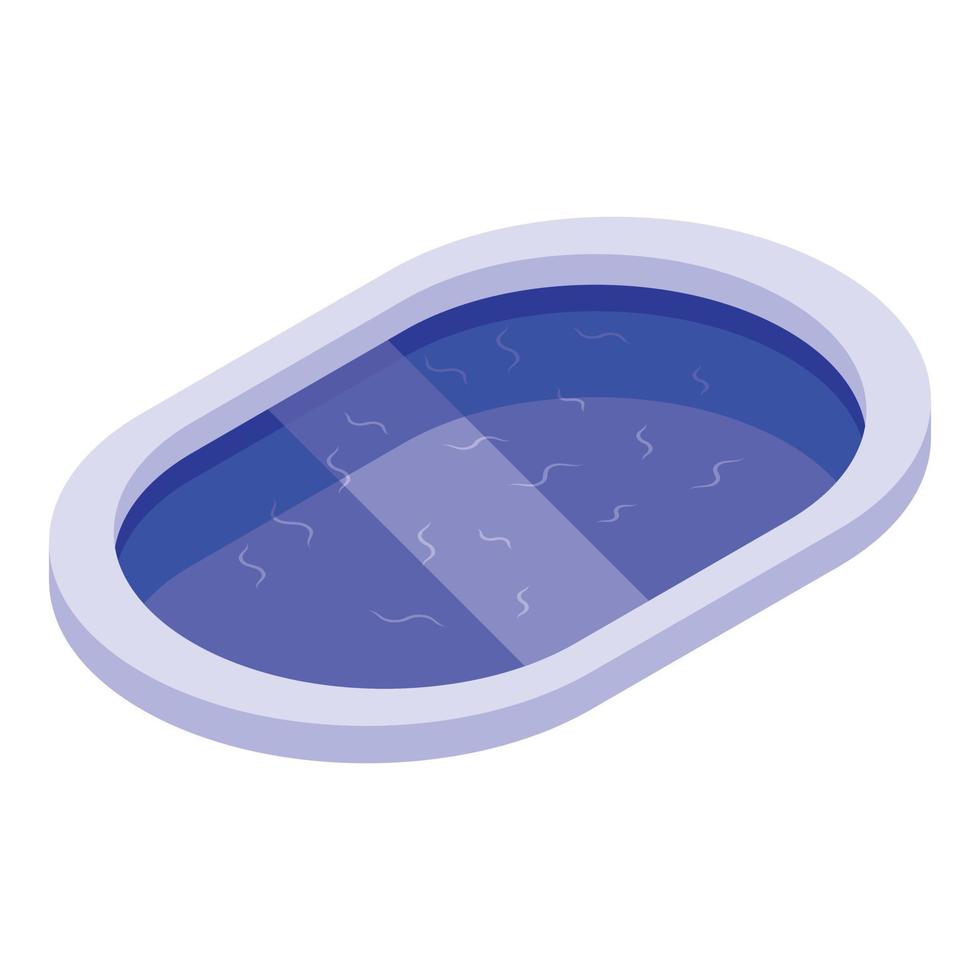 Small pool icon, isometric style vector