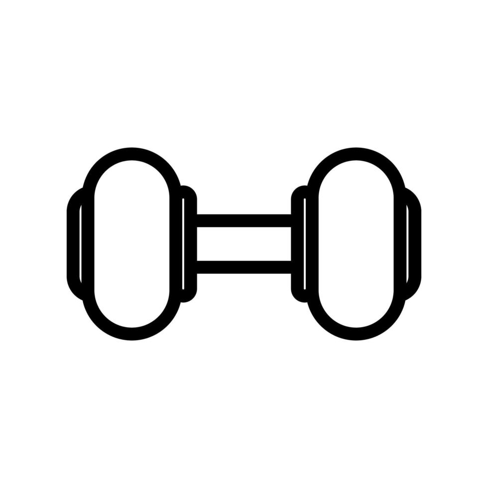 Dumbbell outline icon. Dumbbell Illustration. Dumbbell icon design is suitable for website developers, app makers, graphic designers. vector