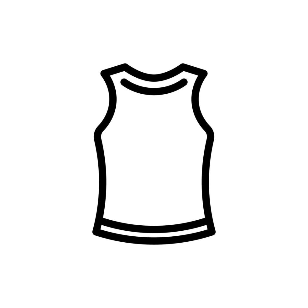 undershirt outline icon. undershirt Illustration. undershirt icon design is suitable for website developers, app makers, graphic designers. vector