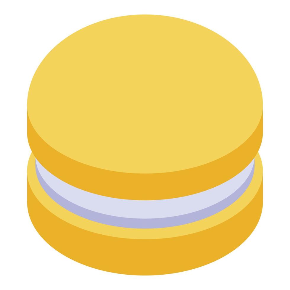 Burger icon, isometric style vector