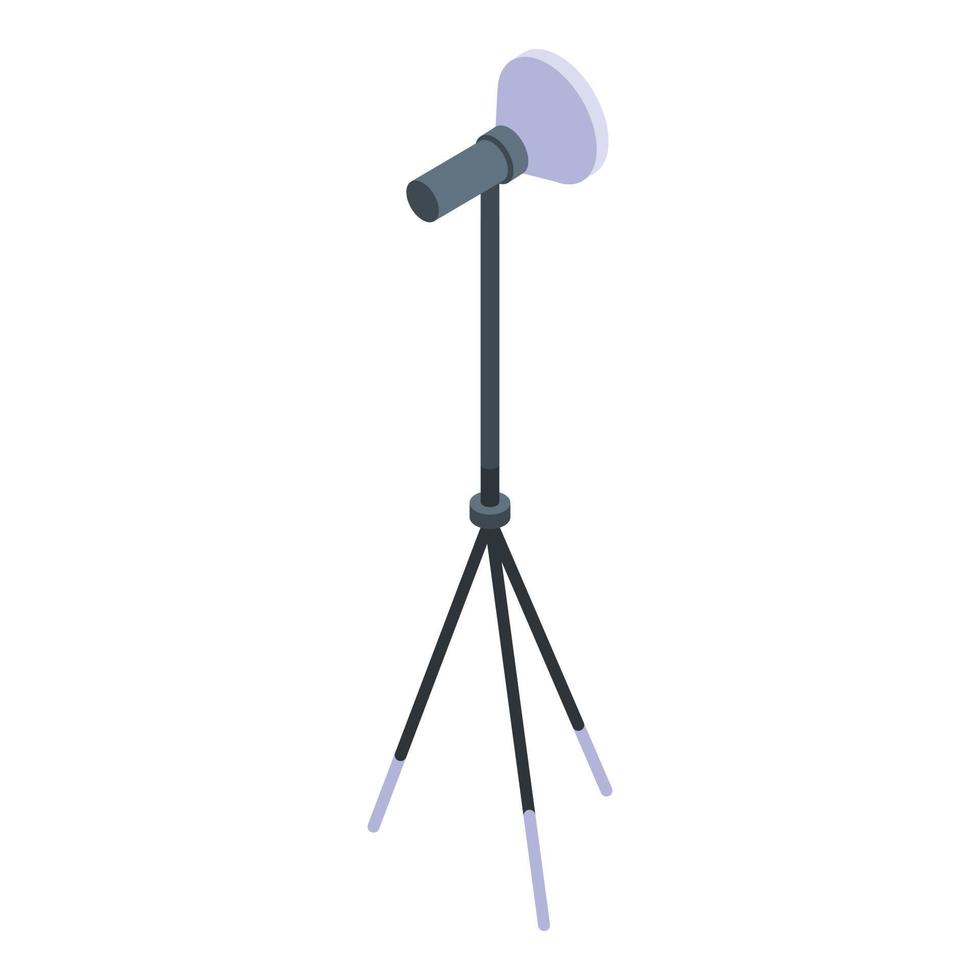 Studio light icon, isometric style vector
