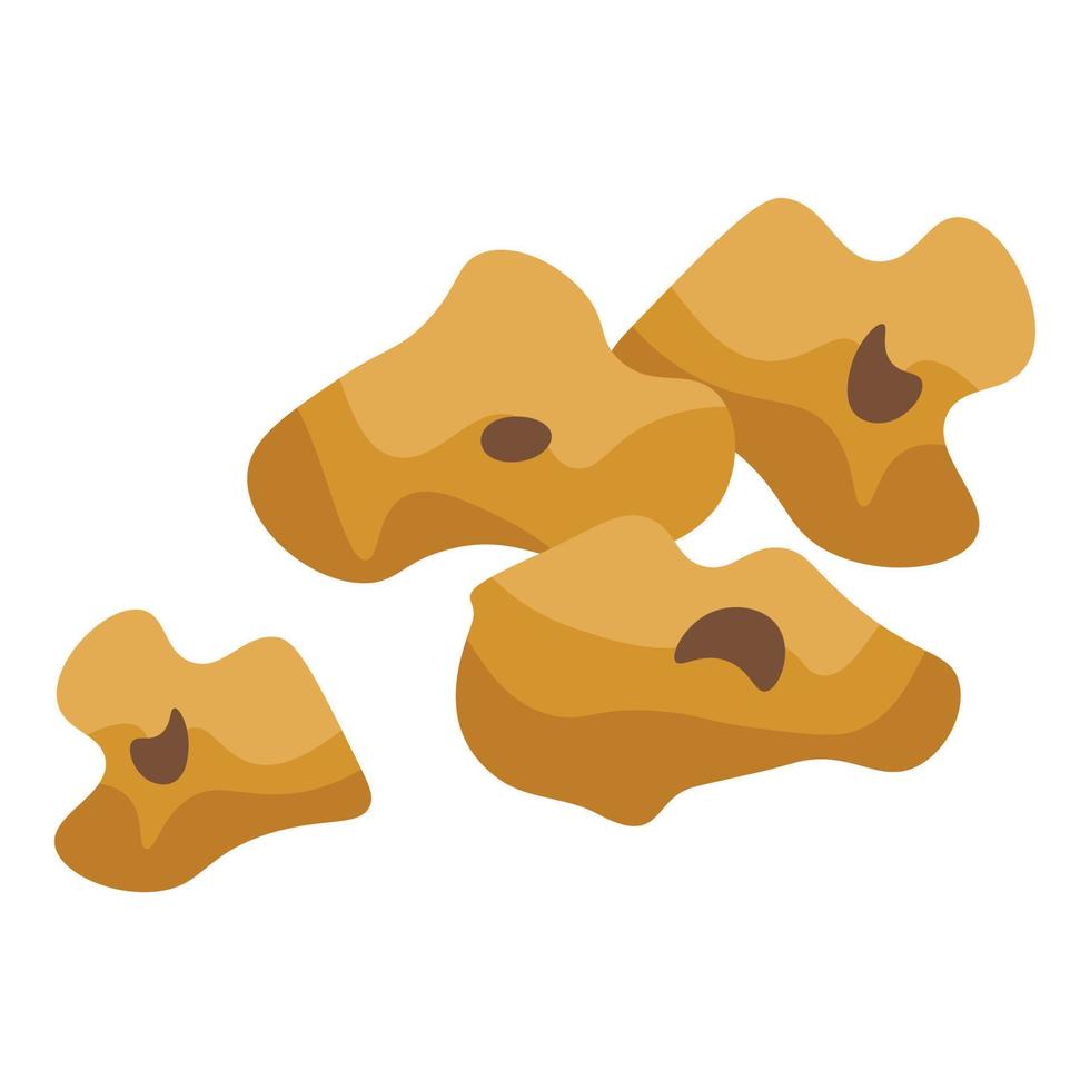 Pop corn icon, isometric style vector