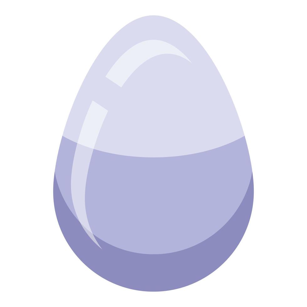 icono de huevo de ganso, estilo isométrico vector