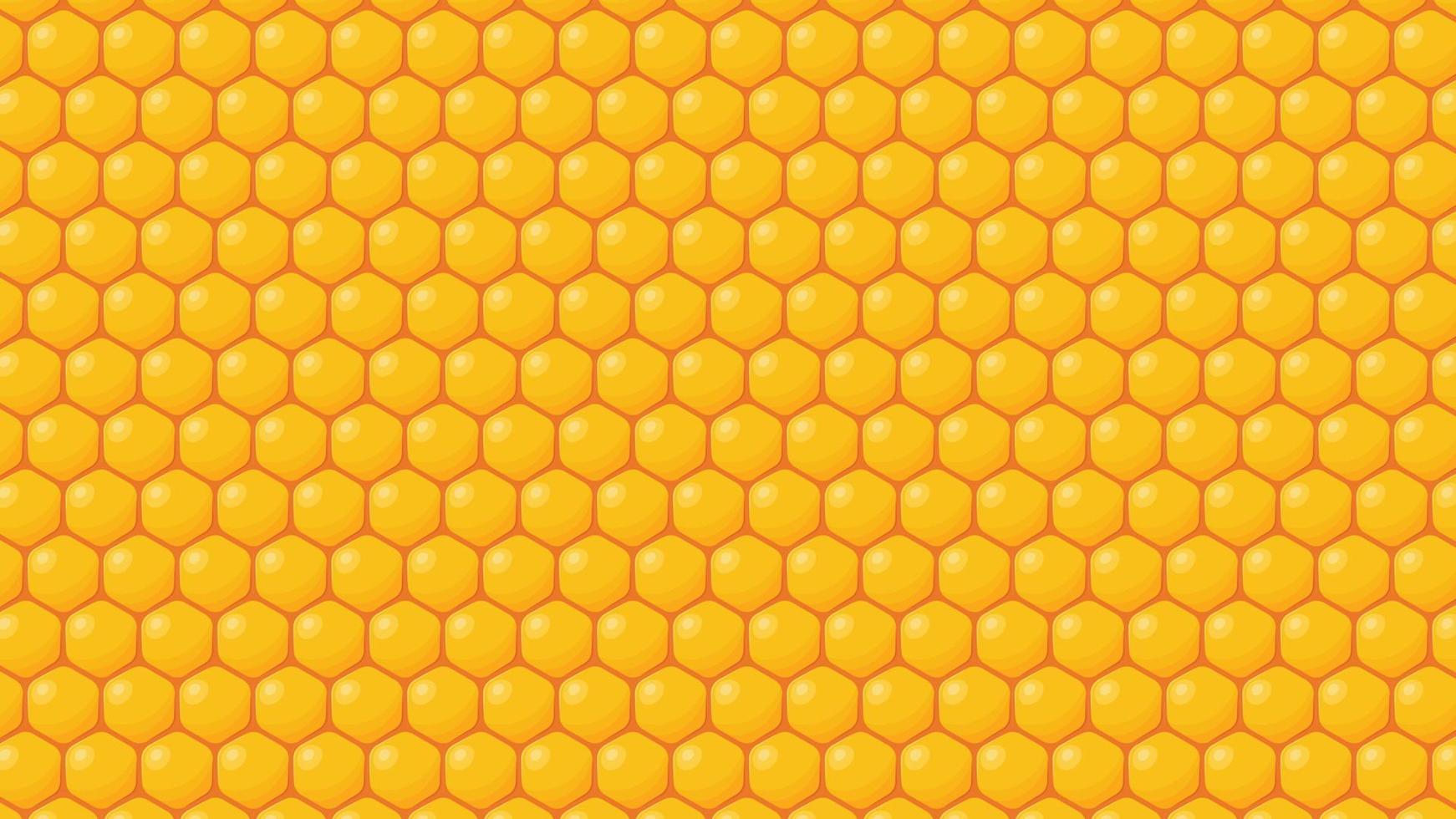 Bee comb background. Bee hive, abstract yellow honeycombs on background vector illustration.