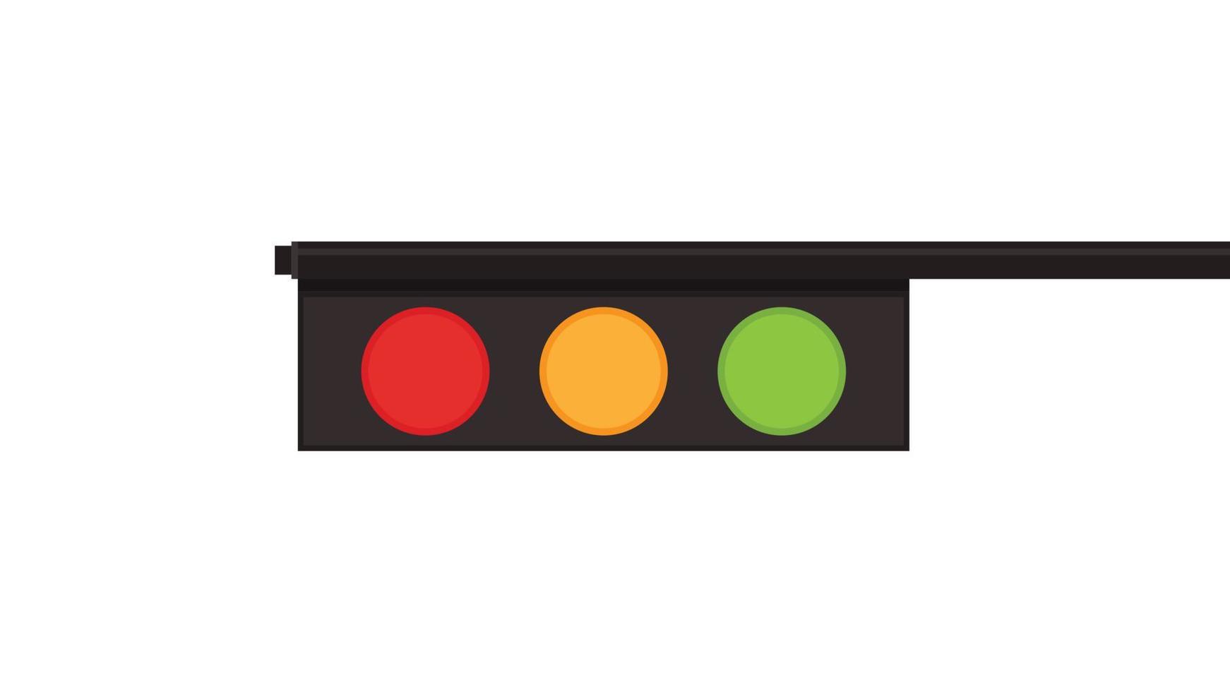 Traffic lights vector. Traffic lights on white background. vector