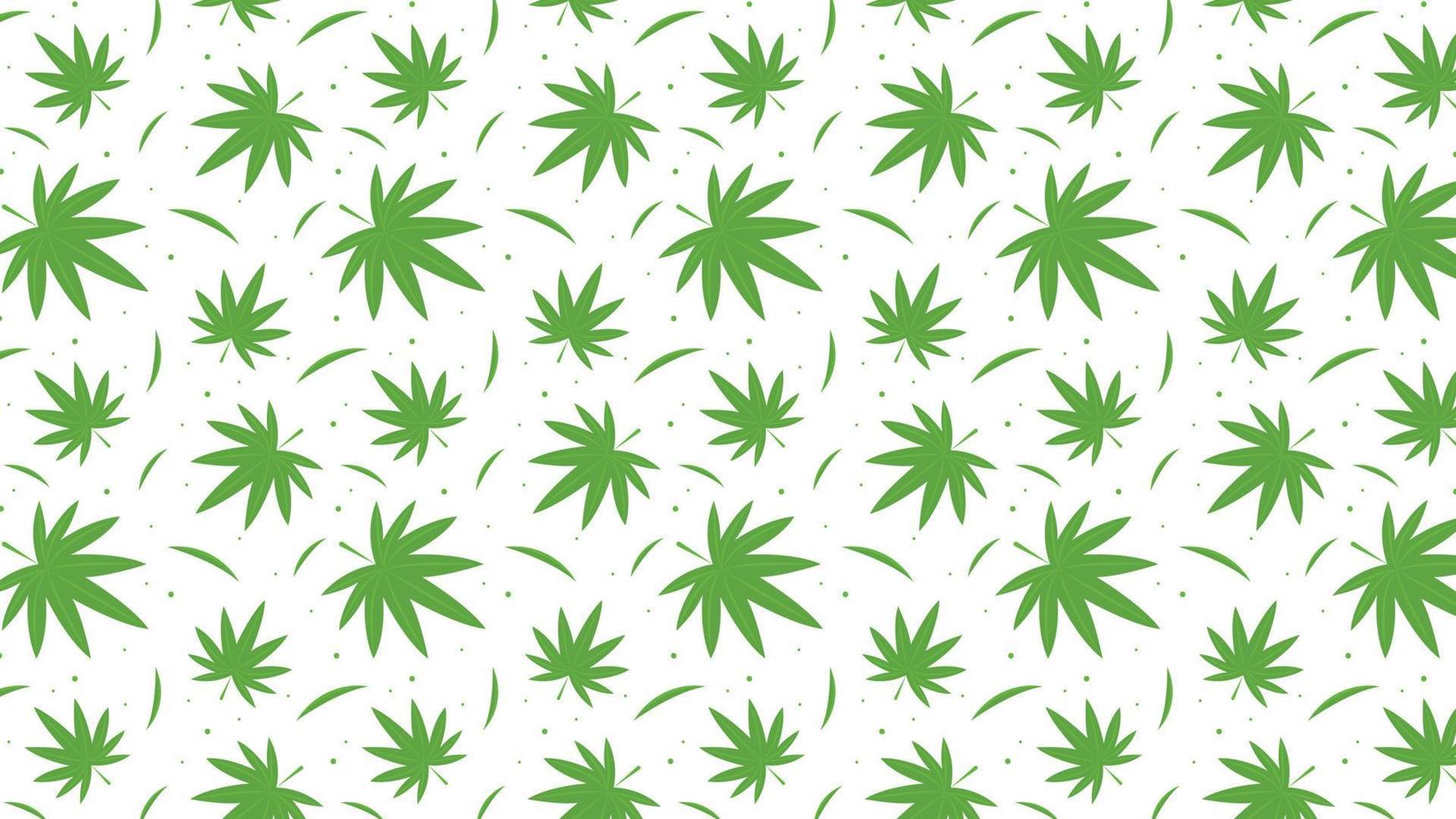 símbolo de la hoja de mariuhana. fondo de patrón mariuhana. vector