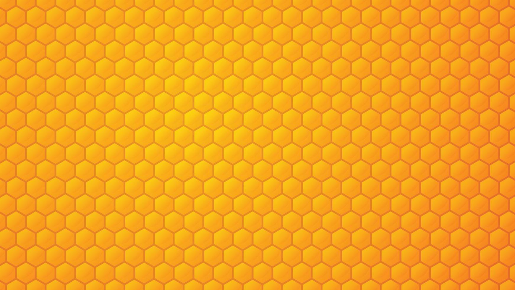 Bee comb background. Bee hive, abstract yellow honeycombs on background vector illustration.