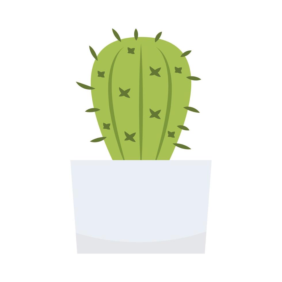 vector de dibujos animados de cactus. cactus sobre fondo blanco.