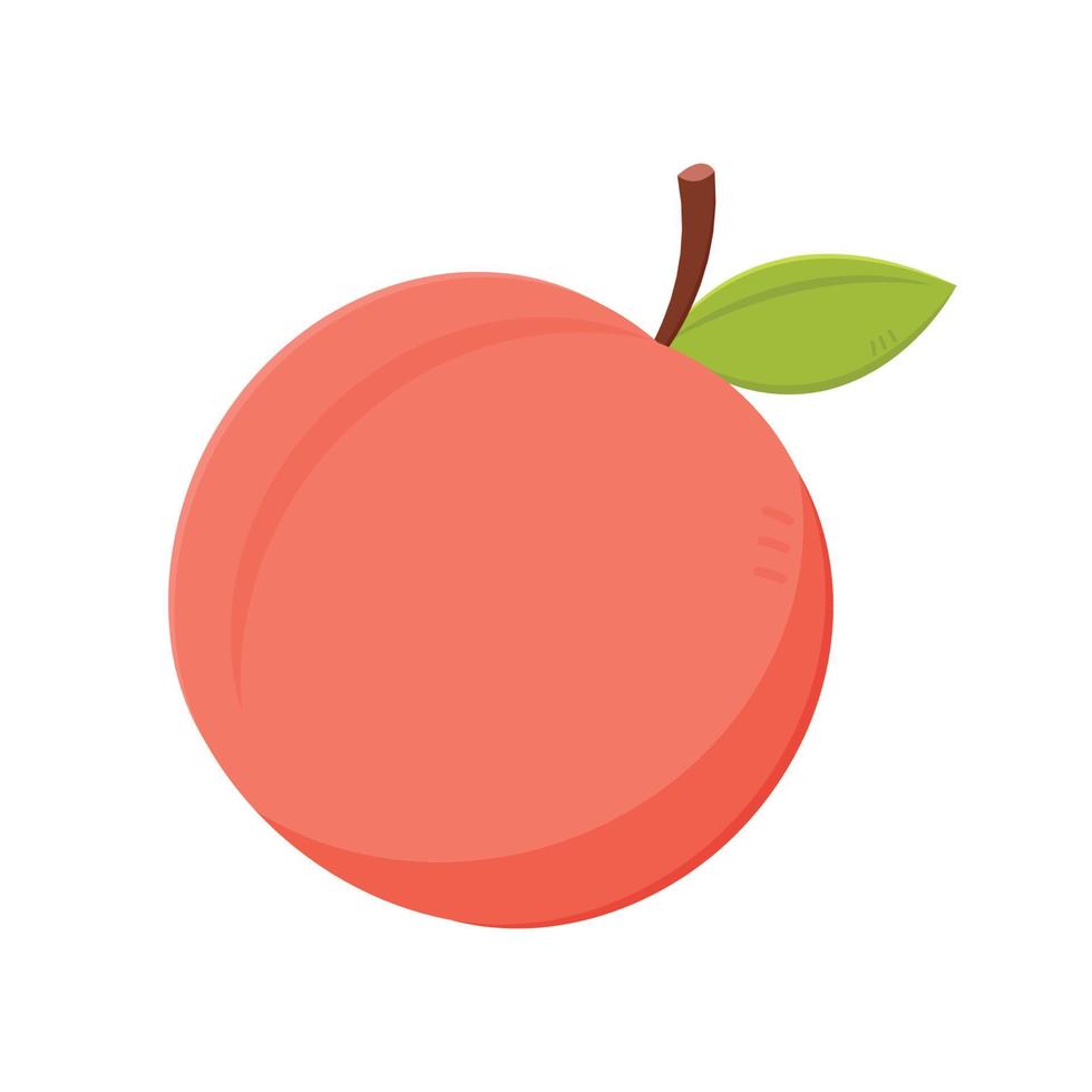 Peach. Sweet fruit. Peach vector icons.