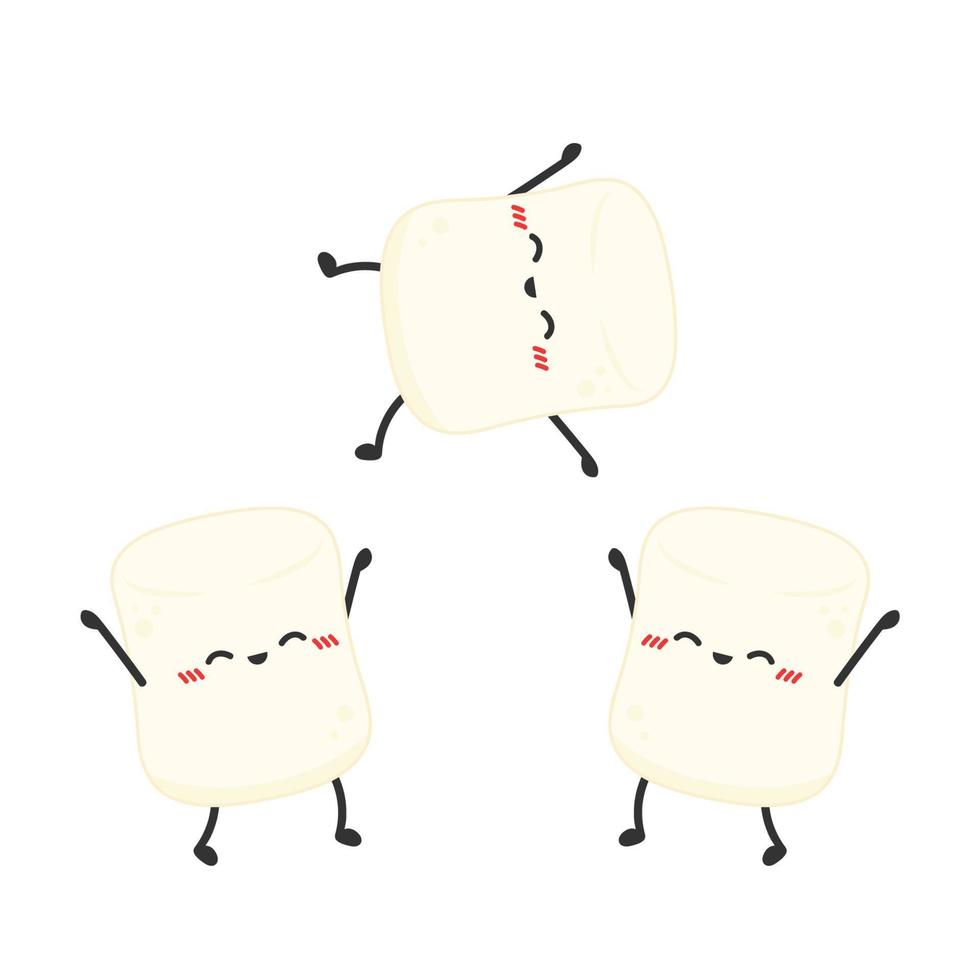 Marshmallow character. marshmallow vector. wallpaper. free space for text. vector