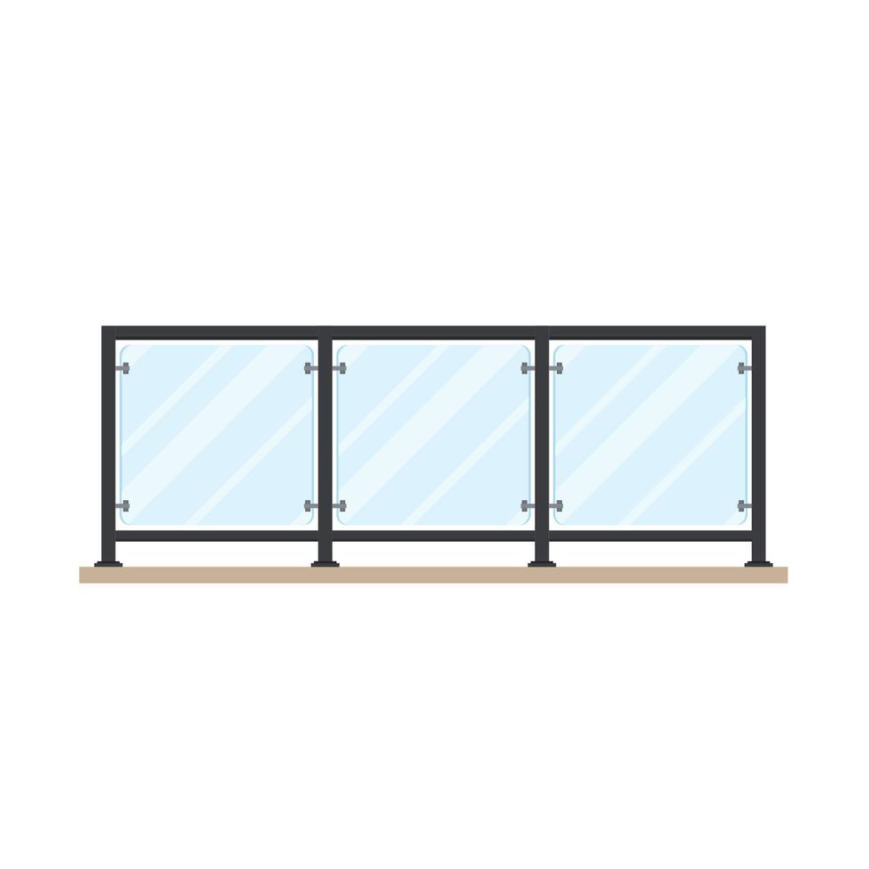 Balcony cartoon vector. Railing vector. Fence vector. vector