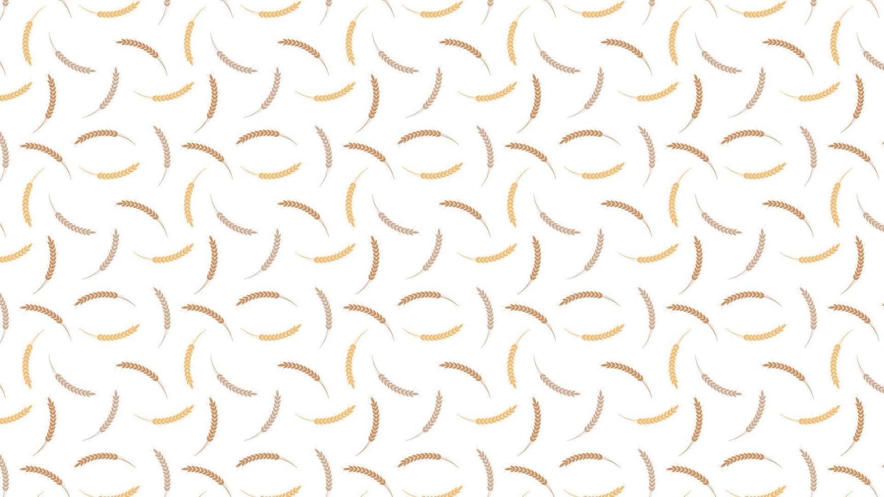 Wheat pattern wallpaper. oat symbol. free space for text. rice sign. Rice pattern wallpaper. vector