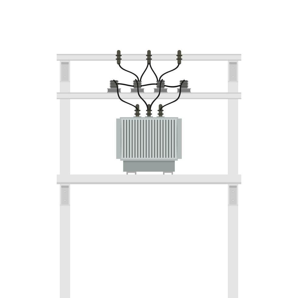 Electric pole. Electrical cabinet vector. free space for text. copy space. blank. vector
