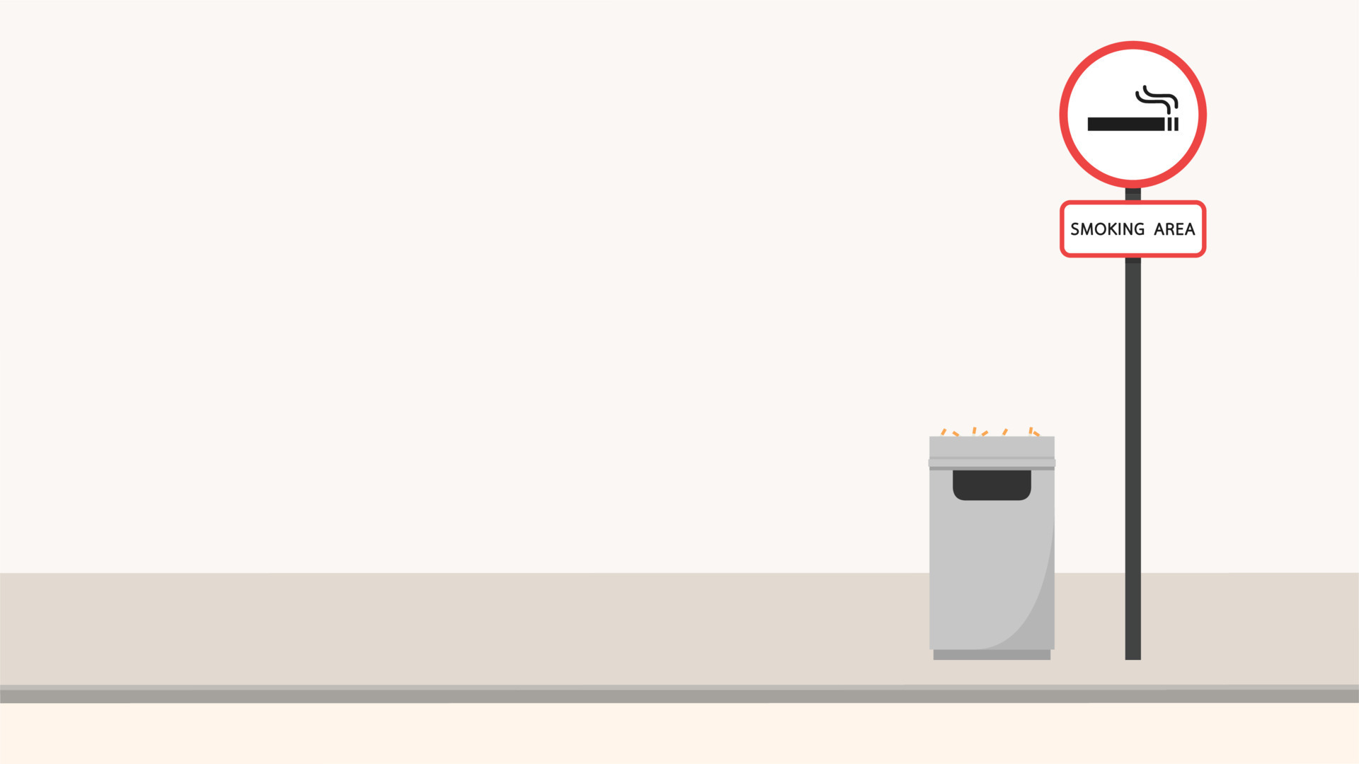 smoking area. smoking area wallpaper. poster design. free space for