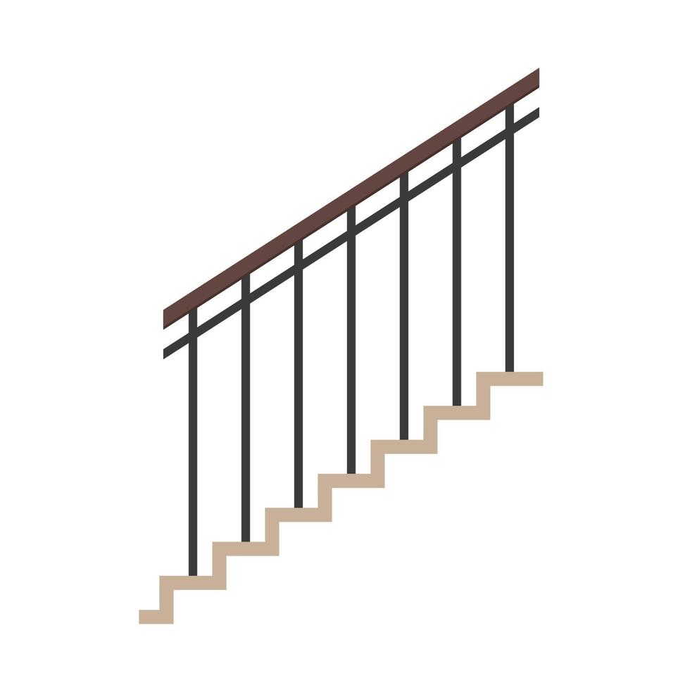 Railing stair vector. wallpaper. free space for text. railing vector. vector