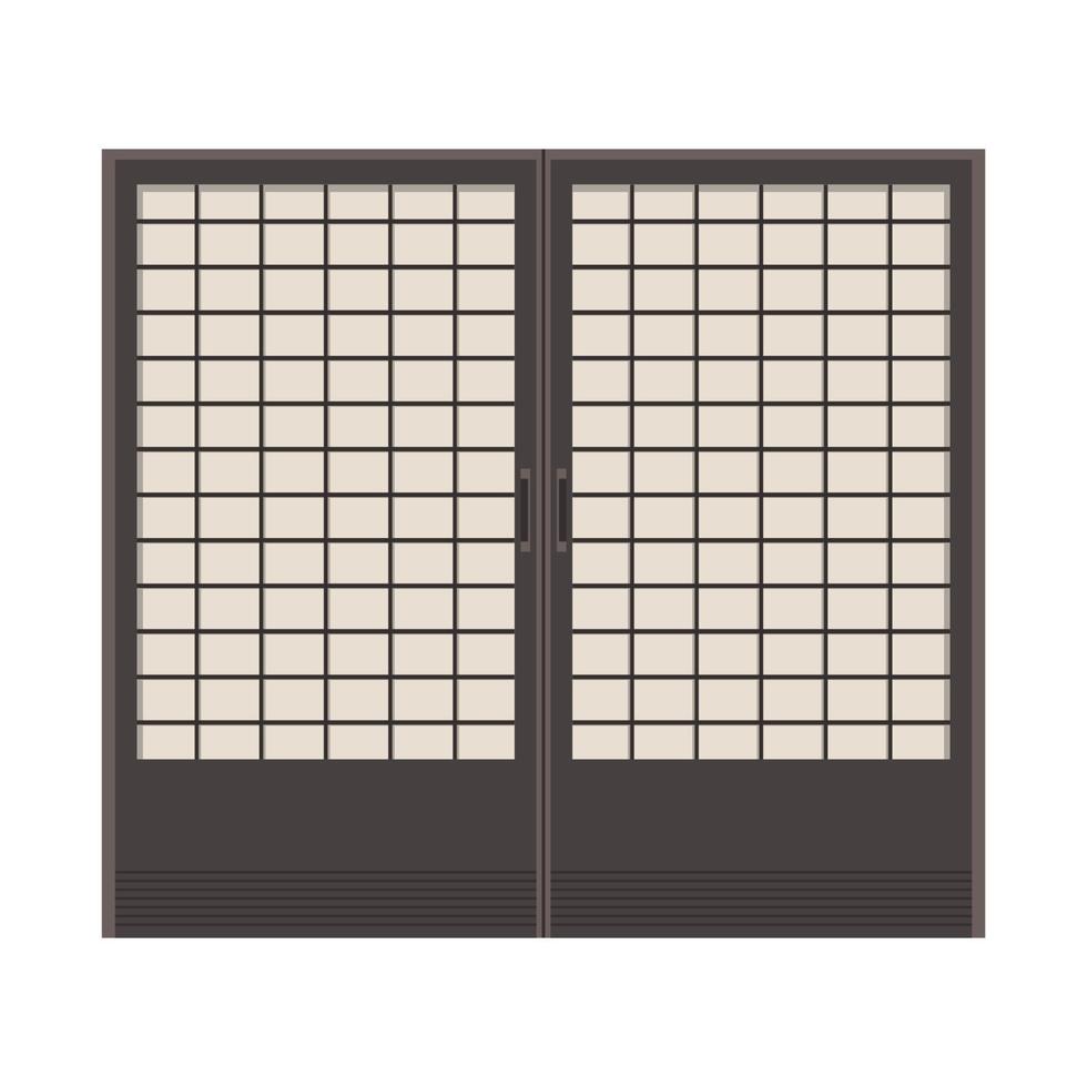 Japan style door. door vector. wallpaper. 15846019 Vector Art at Vecteezy