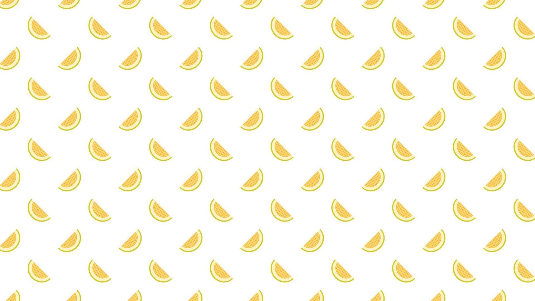 Melon pattern background. melon on white background. wallpaper. symbol. vector