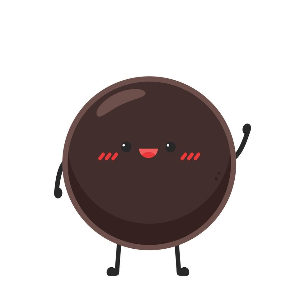 Tea pearl ball character. free space for text. Tea pearl vector. Tea pearl vector. vector