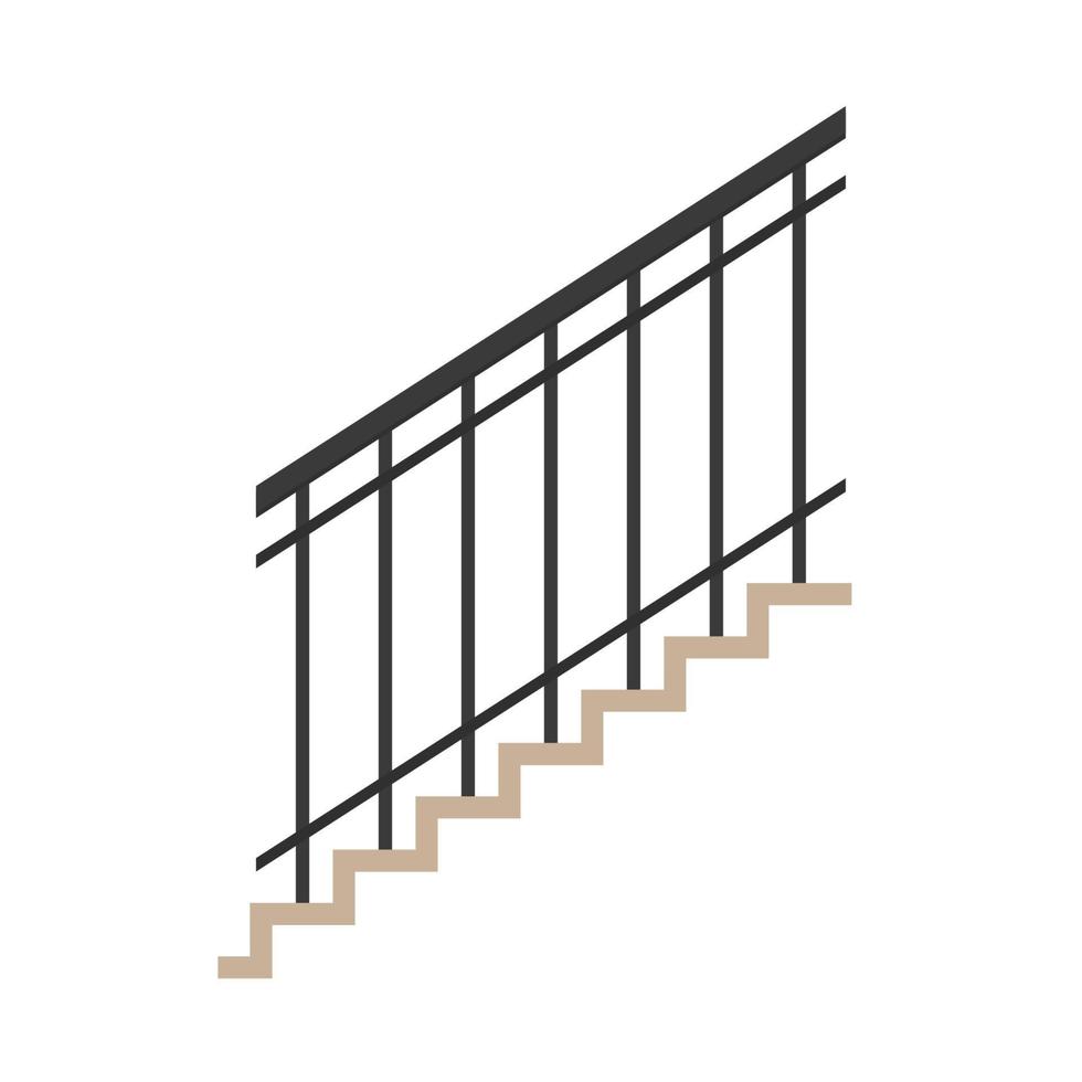 Railing stair vector. wallpaper. free space for text. railing vector. vector
