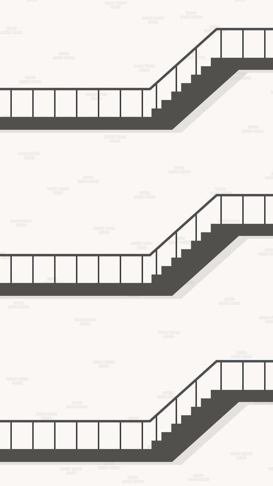 vector de escalera y pared. vector de apartamento de escalera. fondo de pantalla. espacio libre para texto. copie el espacio