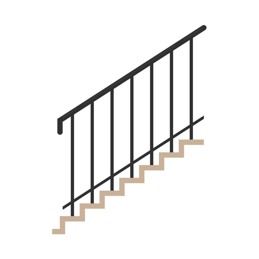 Railing stair vector. wallpaper. free space for text. railing vector. vector