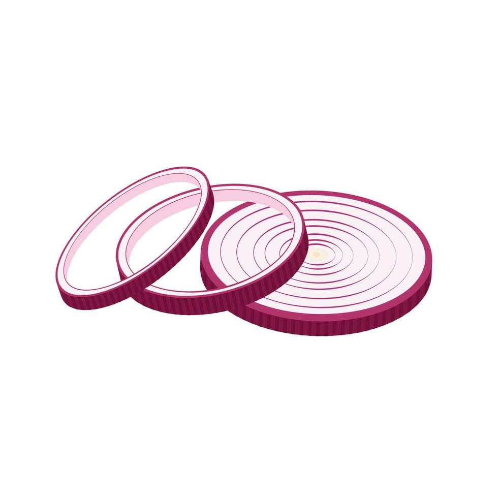Red union vector. Sliced red union cartoon flat illustration isolated in white background. vector