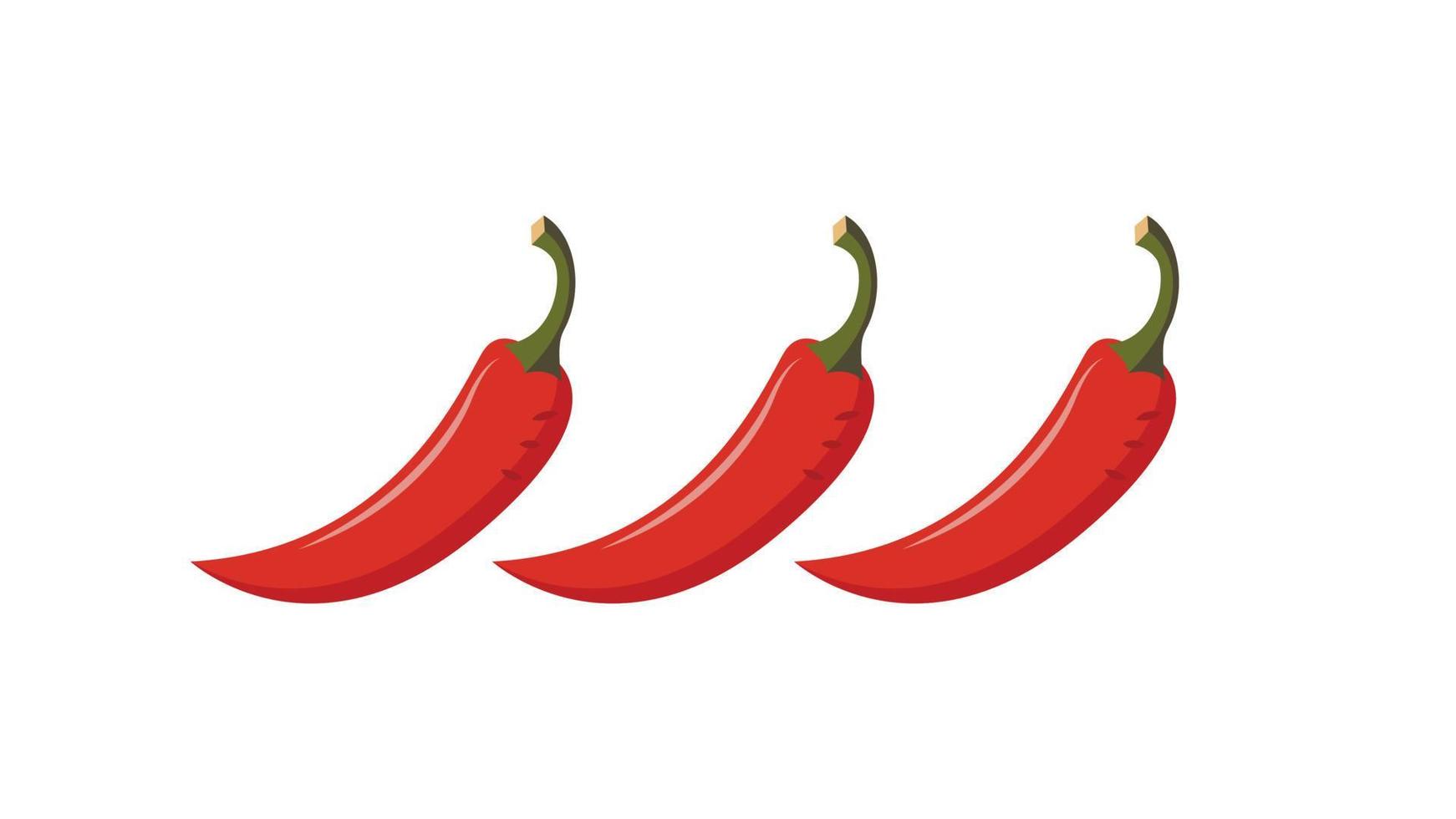 Chili cartoon vector. free space for text. wallpaper. background. vector