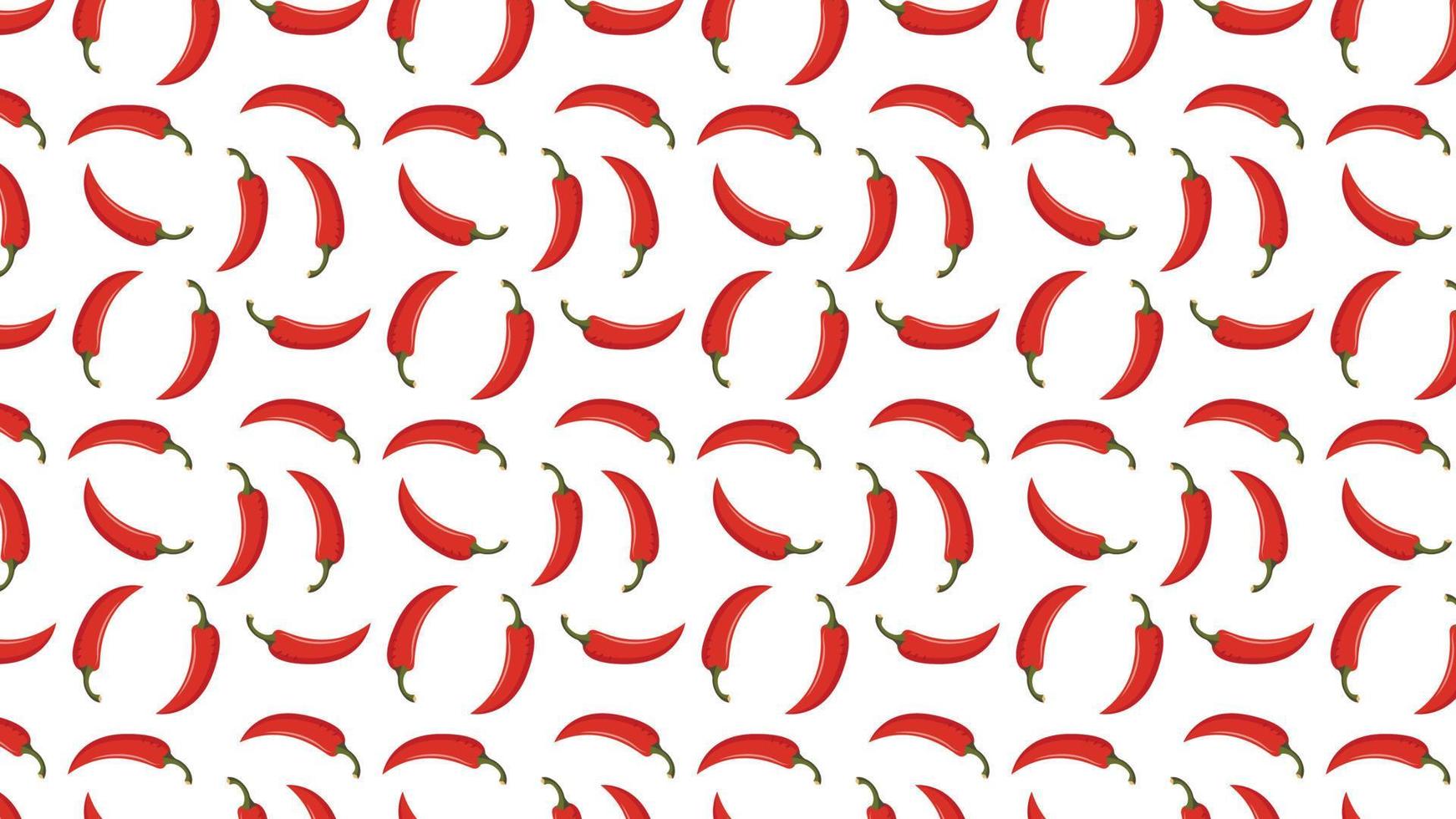 Chili pattern wallpaper. Chili symbol vector. vector