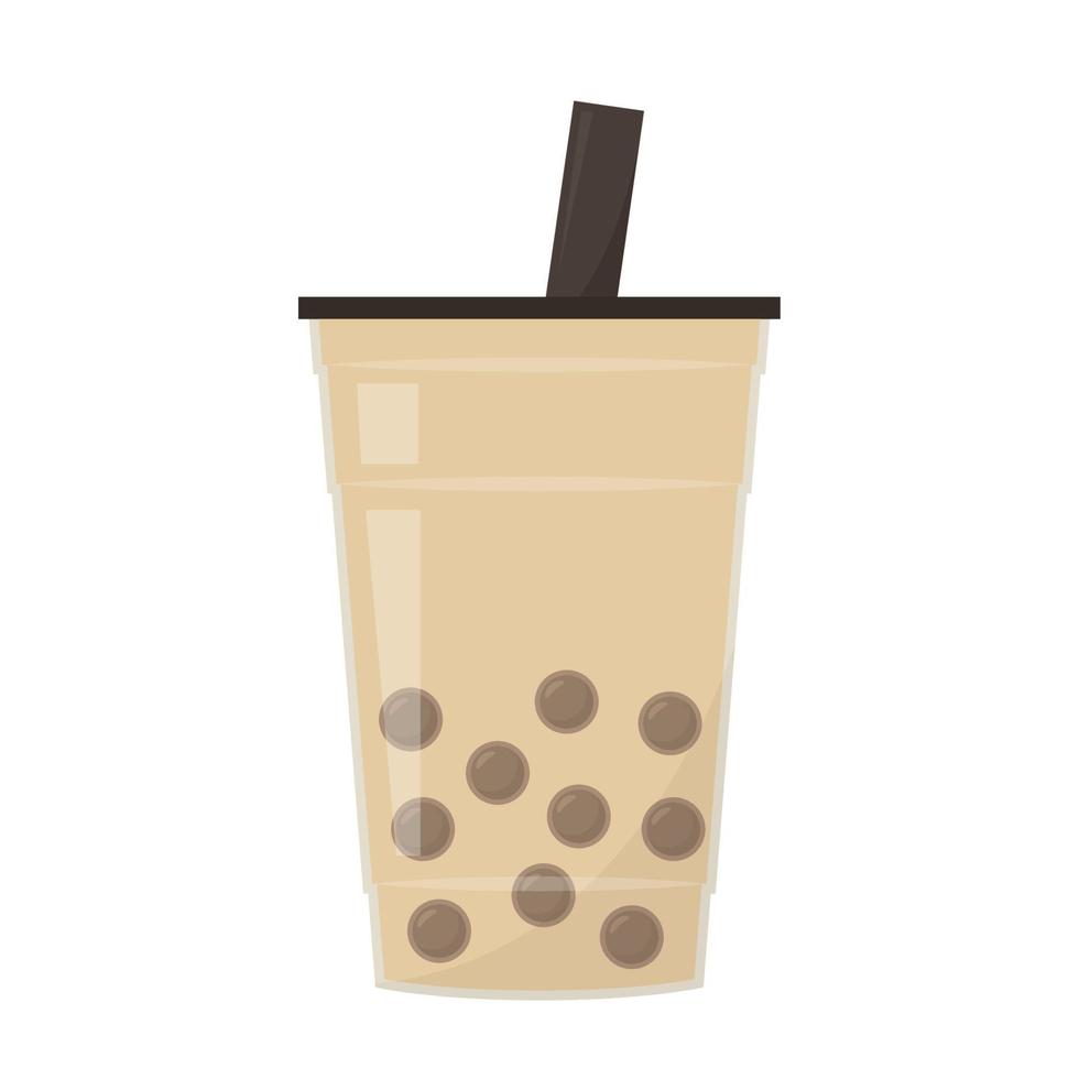 Pearl tea vector. Pearl tea logo design. vector