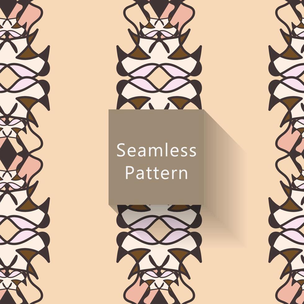 Geometric seamless pattern with textures vector