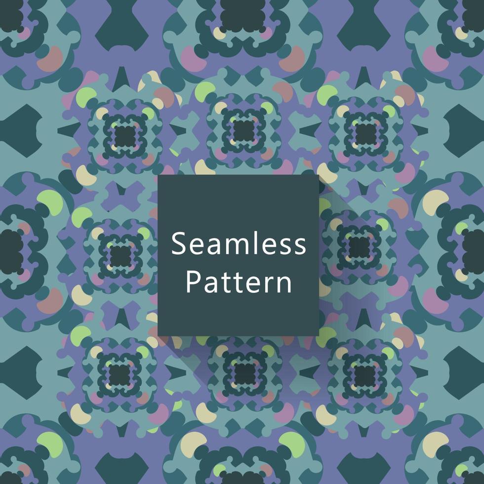 Geometric seamless pattern with textures vector