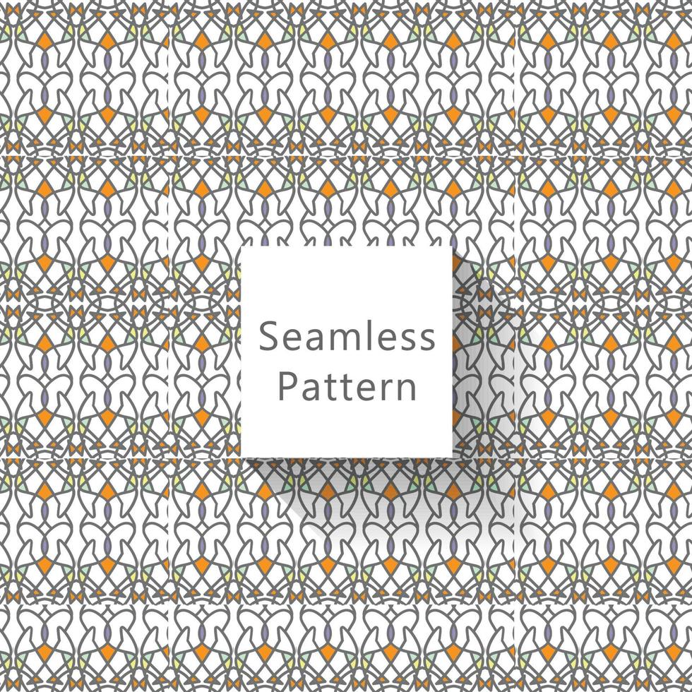 Geometric seamless pattern with textures vector