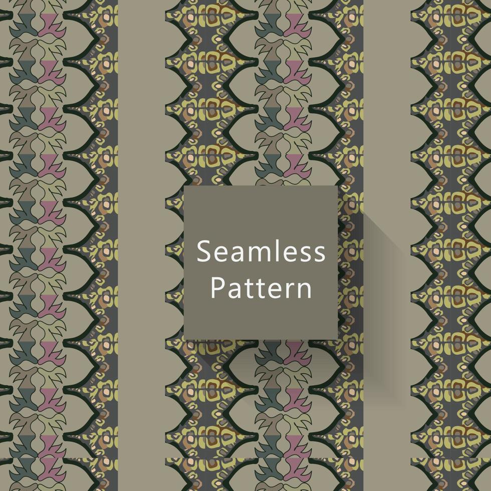 Geometric seamless pattern with textures vector