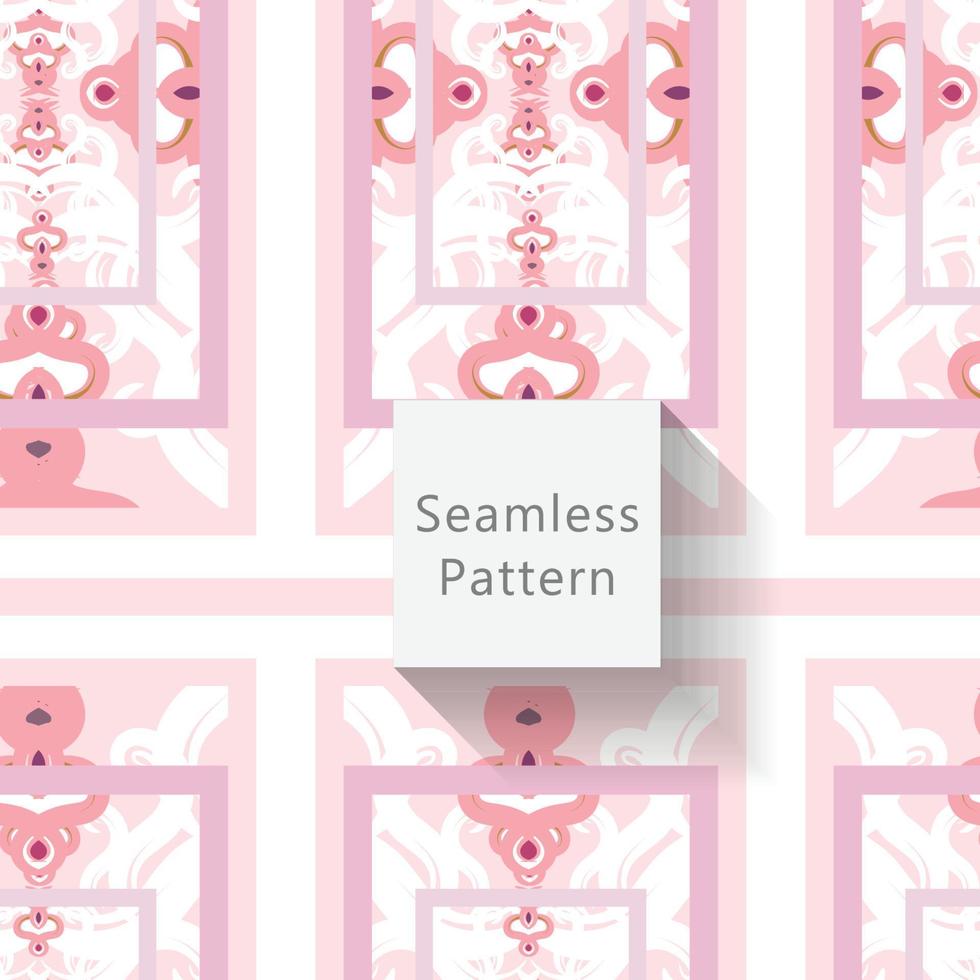 Geometric seamless pattern with textures vector