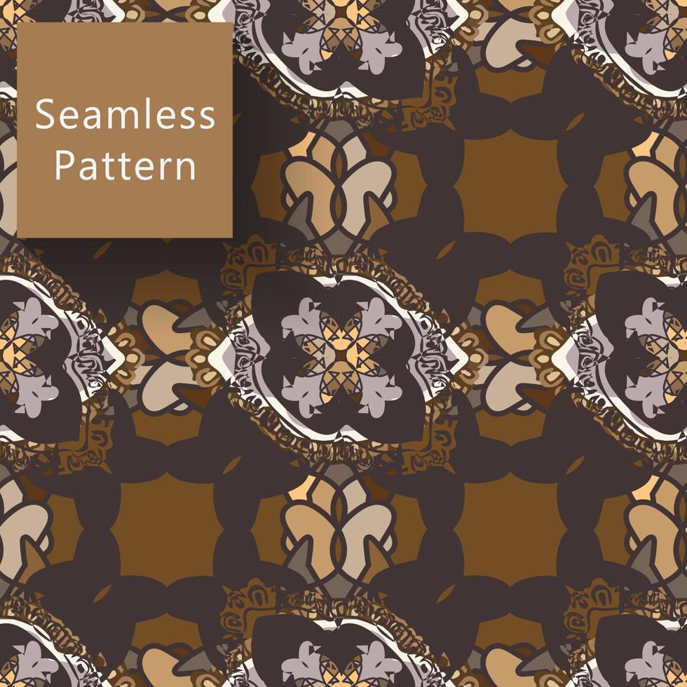 Geometric seamless pattern with textures vector