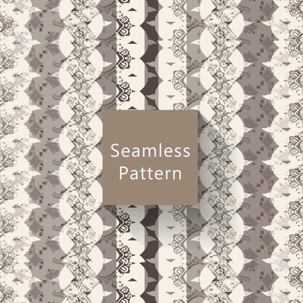 Geometric seamless pattern with textures vector