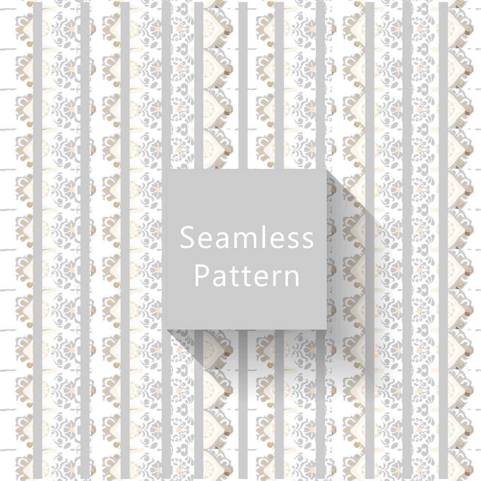 Geometric seamless pattern with textures vector