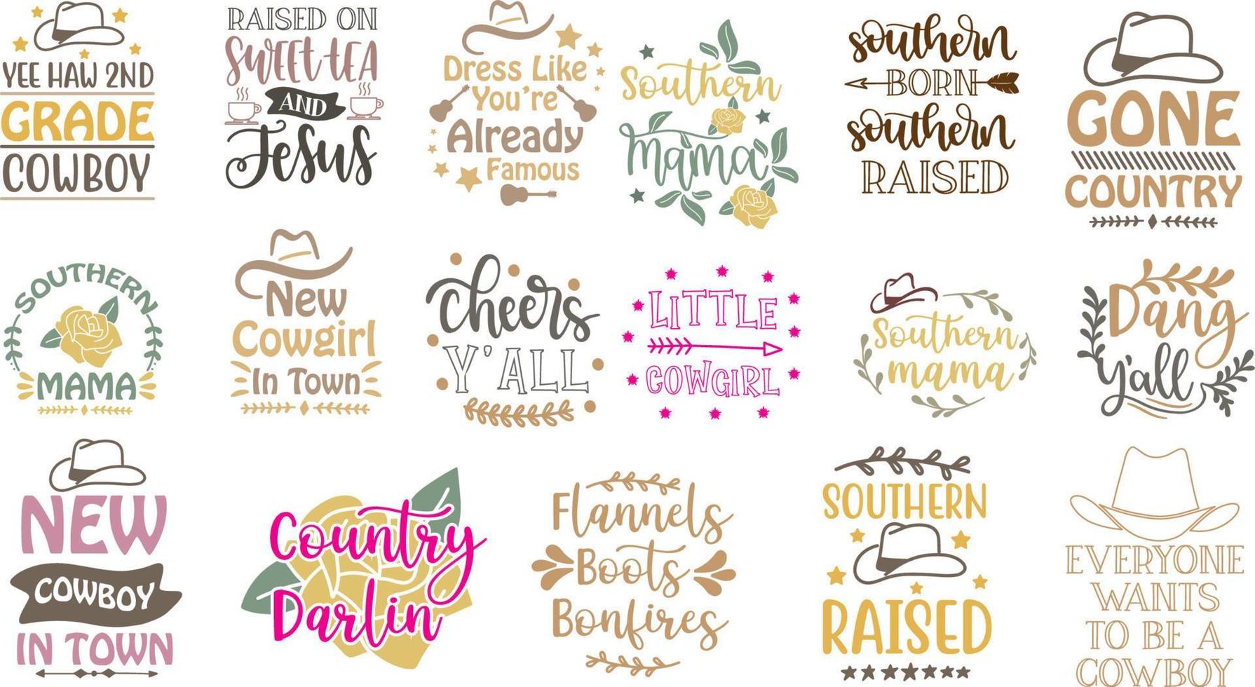 Western Svg Bundle vector