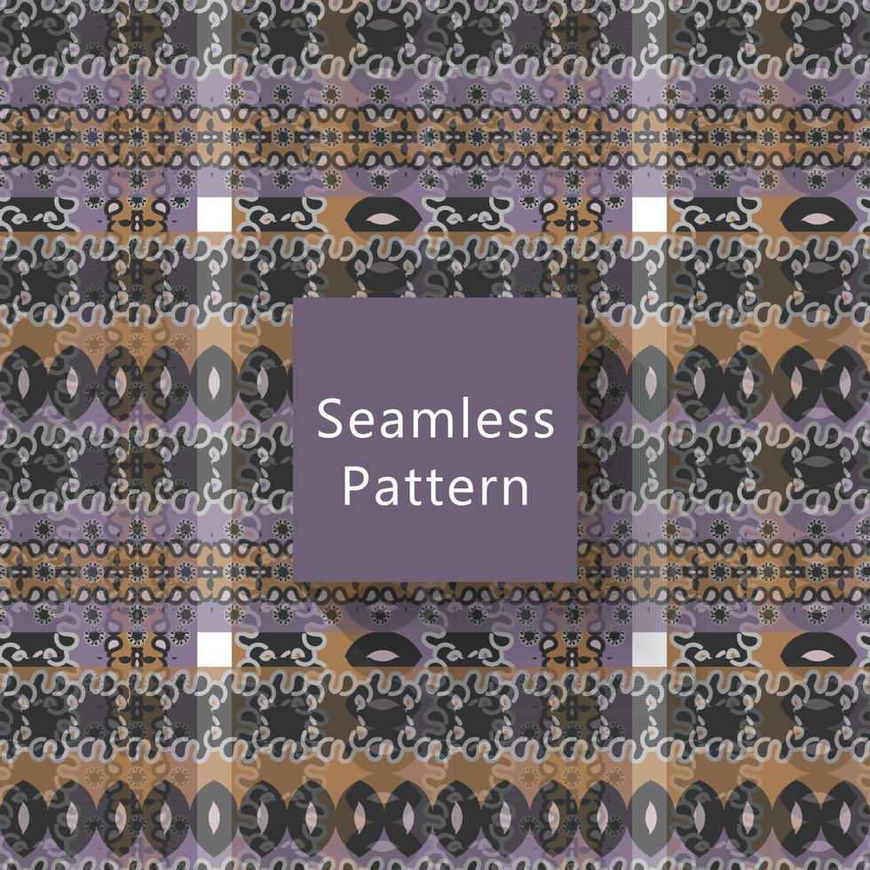Geometric seamless pattern with textures vector