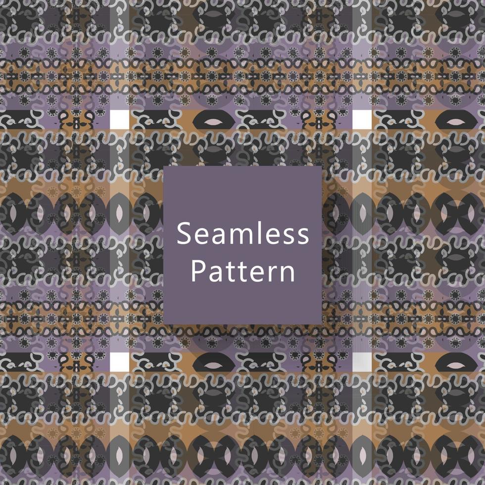 Geometric seamless pattern with textures vector