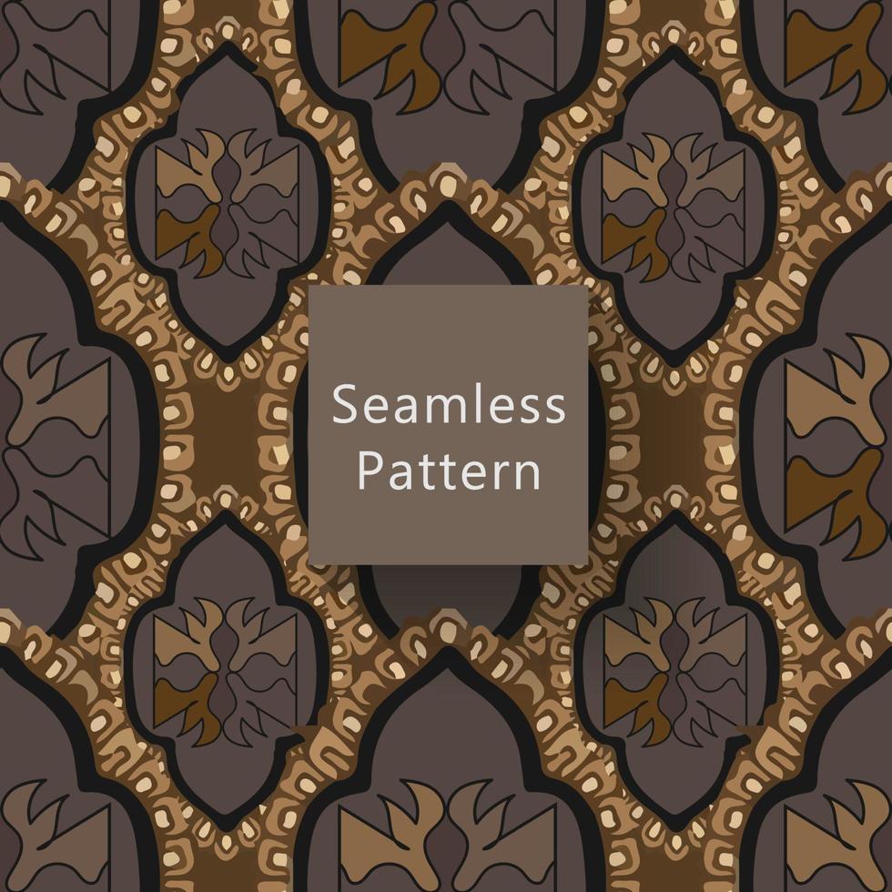 Geometric seamless pattern with textures vector