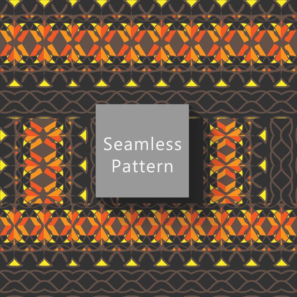 Geometric seamless pattern with textures vector