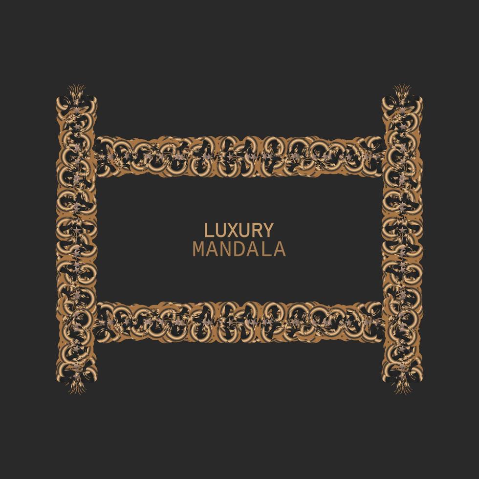 invitation card templates with gold patterned and crystals color luxury mandala background with golden arebesque pattern arabic islamic east style. ramadan style decorative mandala, flyer banner etc vector
