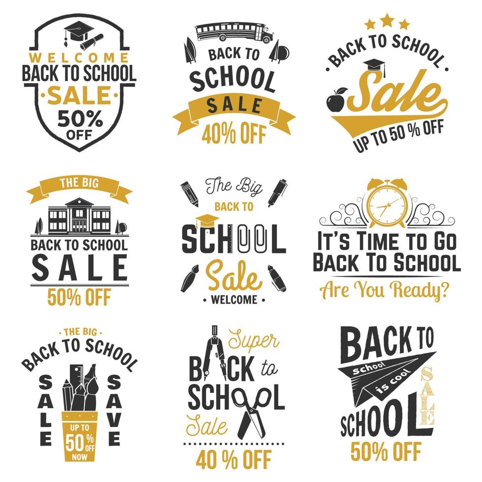 Back to School design. Vector illustration.