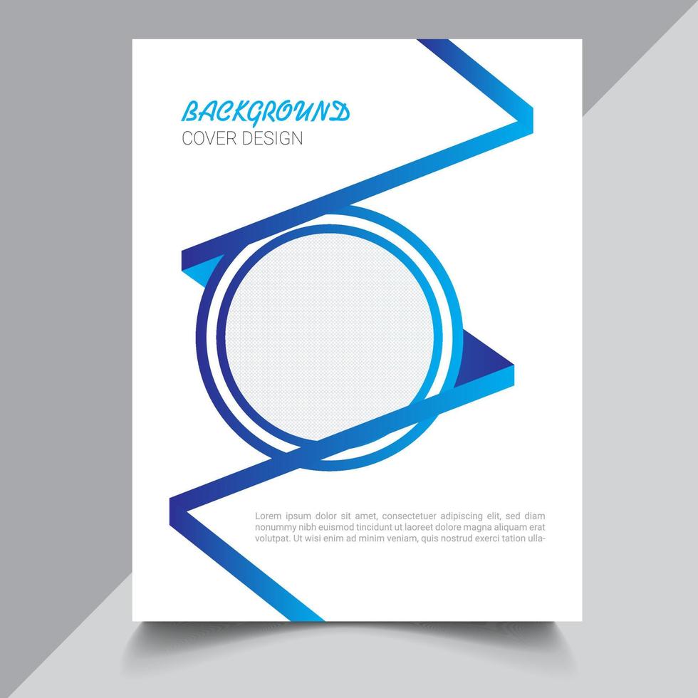 Brochure, poster, flyer, pamphlet, magazine, cover design with space for photo background, vector illustration template in A4 size Free Vector Free Vector