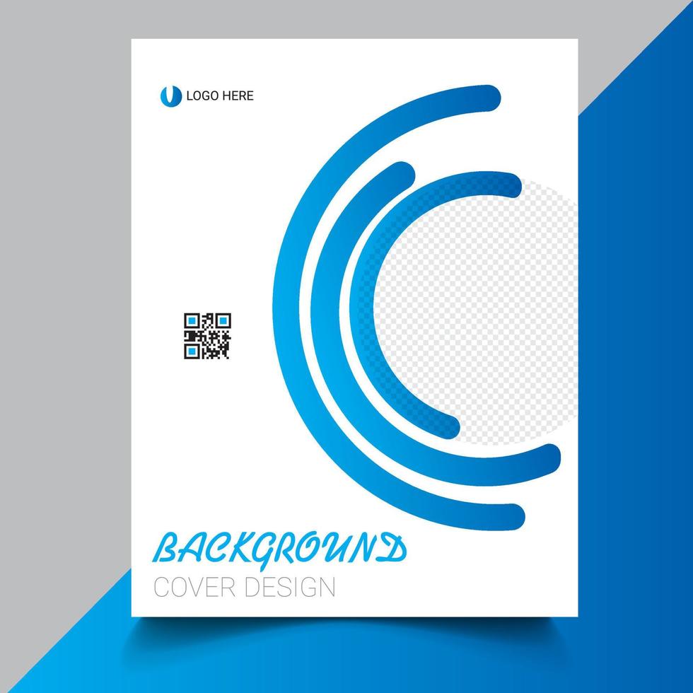 Brochure, poster, flyer, pamphlet, magazine, cover design with space for photo background, vector illustration template in A4 size Free Vector Free Vector