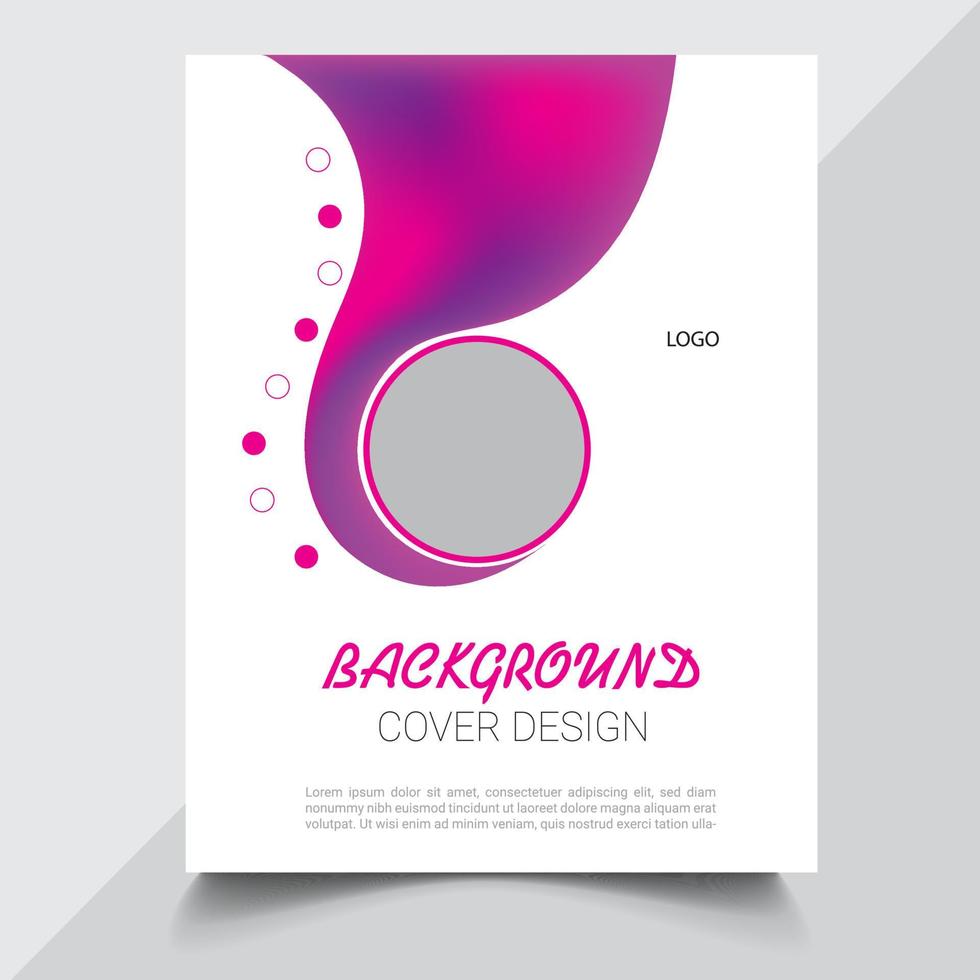 Brochure, poster, flyer, pamphlet, magazine, cover design with space for photo background, vector illustration template in A4 size Free Vector Free Vector