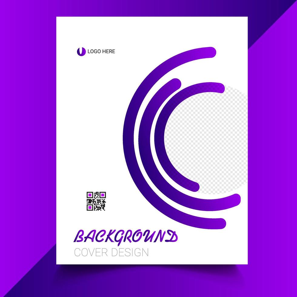 Brochure, poster, flyer, pamphlet, magazine, cover design with space for photo background, vector illustration template in A4 size Free Vector Free Vector