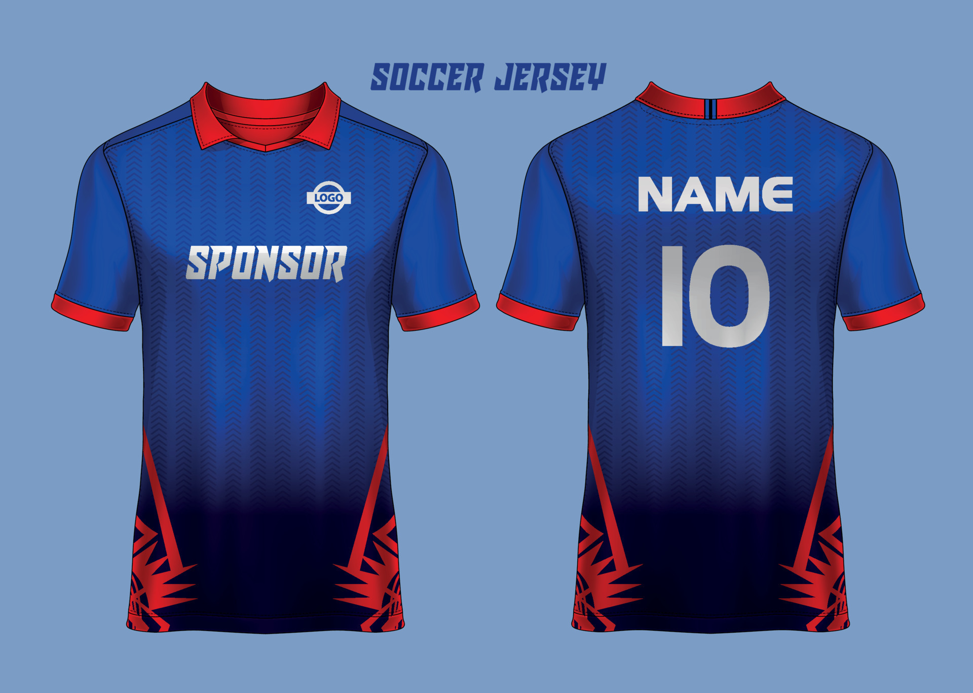 Premium Vector Soccer jersey sport t shirt design red
