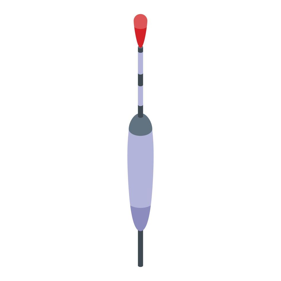 Bobber cork icon, isometric style vector